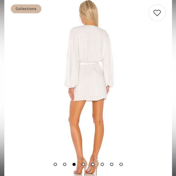 NWT Retrofete Gabrielle Robe in Moonglow White XS Revolve - Picture 6 of 15